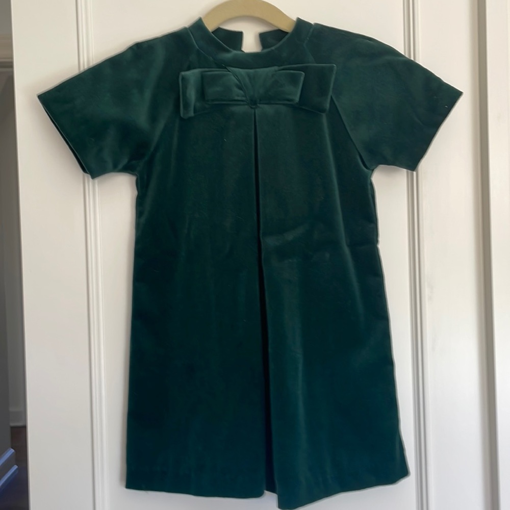 Adorable Bella Bliss Green Velvet Dress